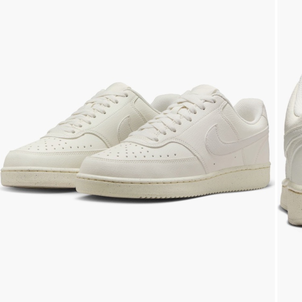 Nike Court Vision Low Sneaker (women) in sail/phantom/muslin (cream/white)